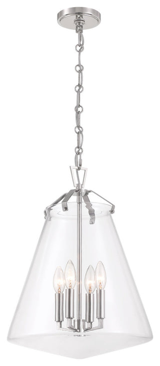 Crystorama Lighting Group VSS-7015 Voss 4 Light 15"W Taper Candle - Matte Black