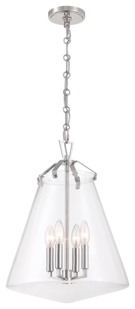 Crystorama Lighting Group VSS-7015 Voss 4 Light 15"W Taper Candle - Matte Black