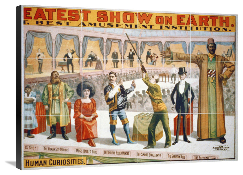 Marvelous Living Human Curiosities 2, 1899, 36x26