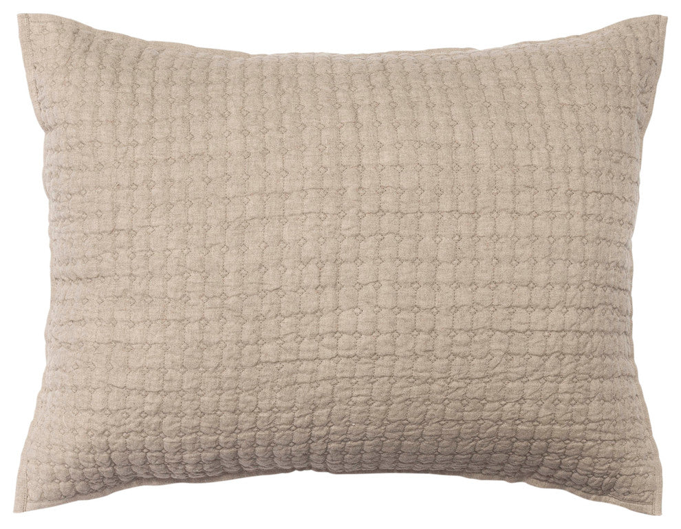 Katarina Linen Pillowcase Sham, Natural, Standard
