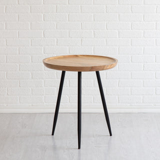 Chervey Tri Pin Side Table, Natural