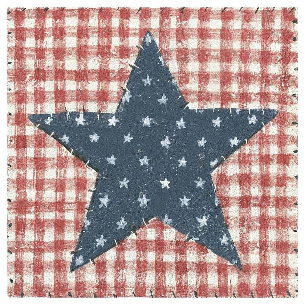 "Americana Quilt II" Digital Paper Print by David Carter Brown, 26"x26"