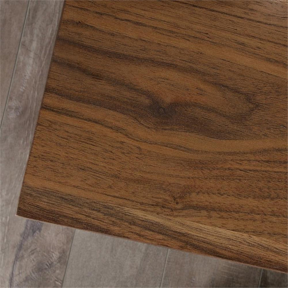 Home Square 2 Drawer Lateral Wood Filing Cabinet Set in Grand Walnut (Set of 2)
