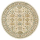 Ivory, Hand Knotted, Karjihooz Design, Wool, Round Rug, 8'10" x 8'10"