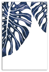 Tropical Indigo Leaves 20x30 Canvas Wall Art