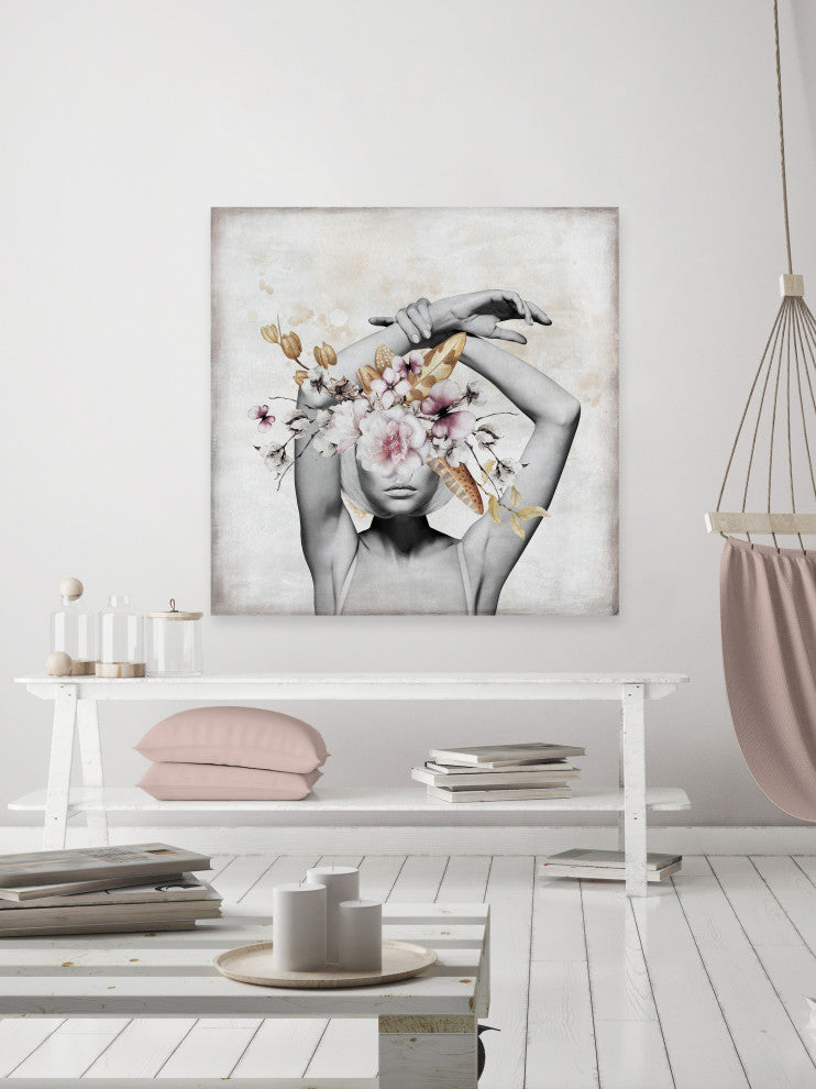 "Glamorous" Painting Print on Wrapped Canvas, 24x24