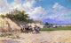 Baldomer Galofre Gimenez The Gypsy Camp, Gallery Wrapped Canvas Print, 18"x27"