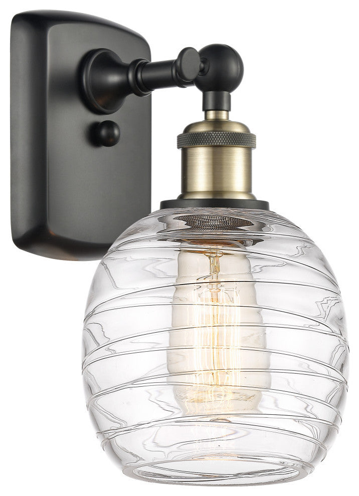 Innovations 516-1W-BAB-G1013-LED 1-Light Sconce, Black Antique Brass