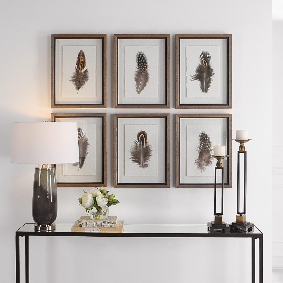Uttermost Birds Of A Feather Framed Prints, Set of 6
