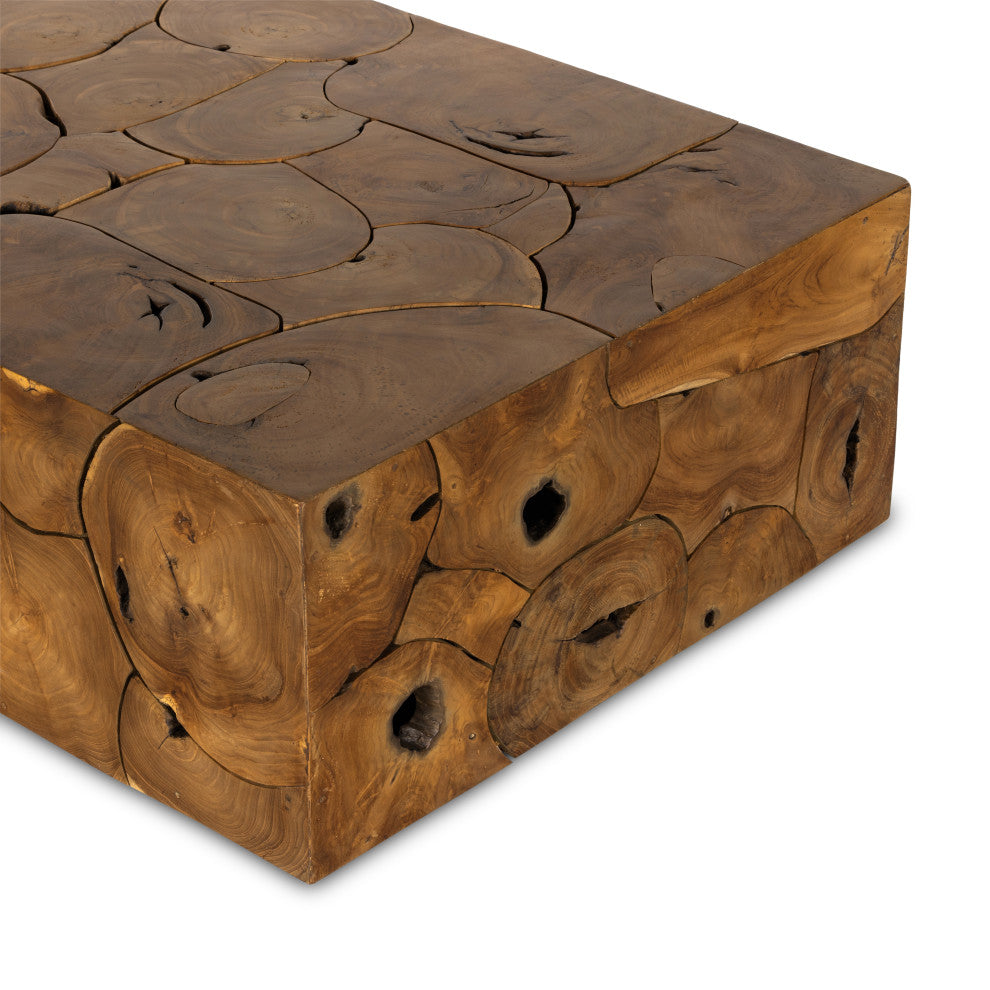 Tomlin Outdoor Coffee Table-Teak Root
