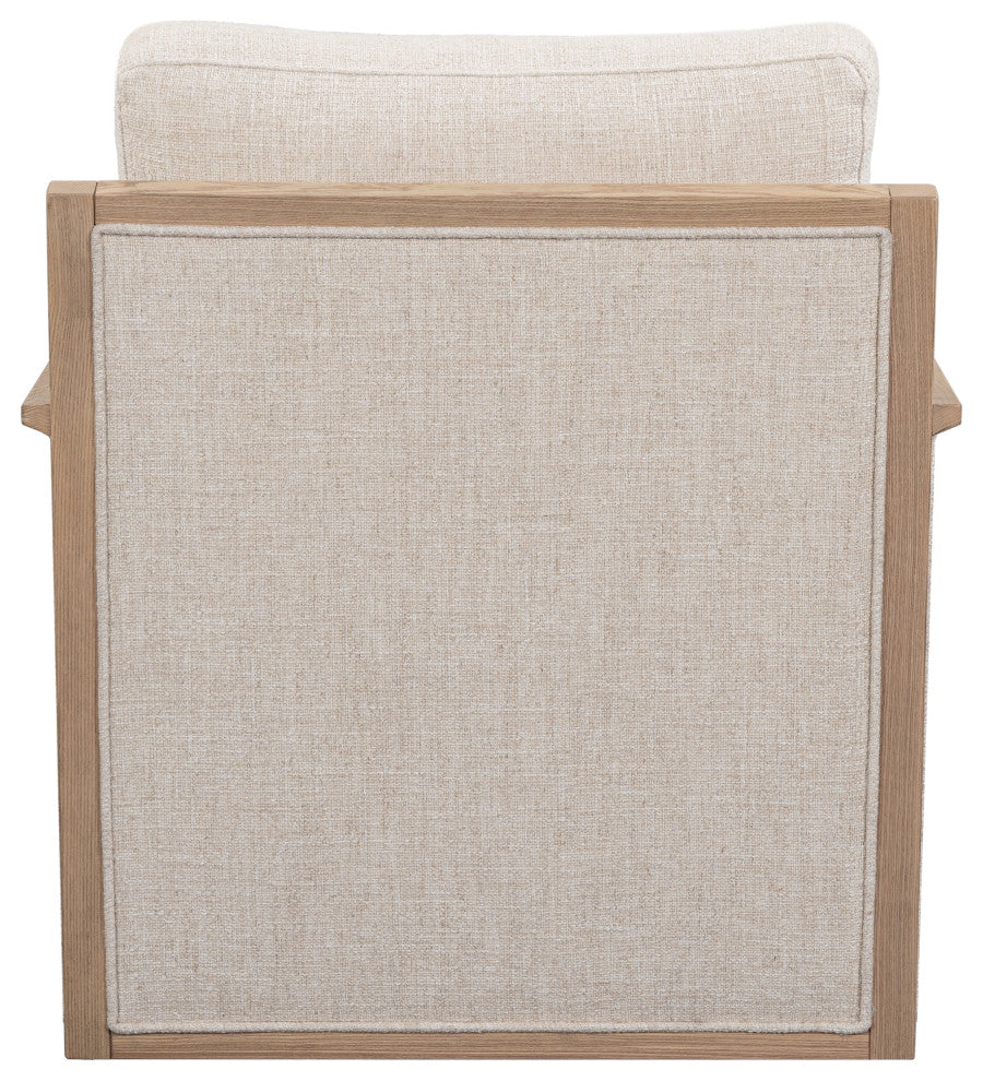 Norman Swivel Accent Chair, Natural