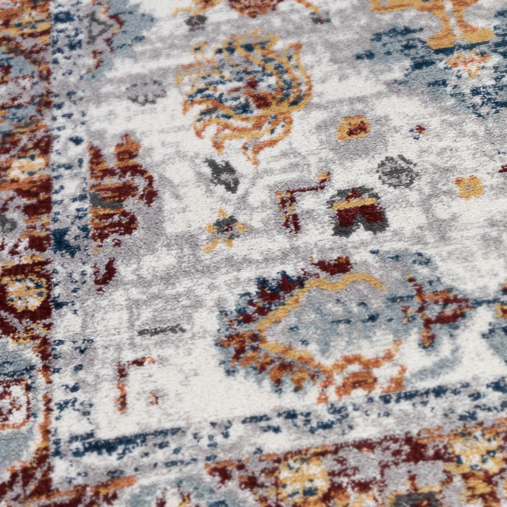 Alexandria Xyryl Power-Loomed Polypropylene Area Rug, Brown, 2'x3'
