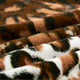 Leopard Faux Fur and Sherpa Blanket, Queen