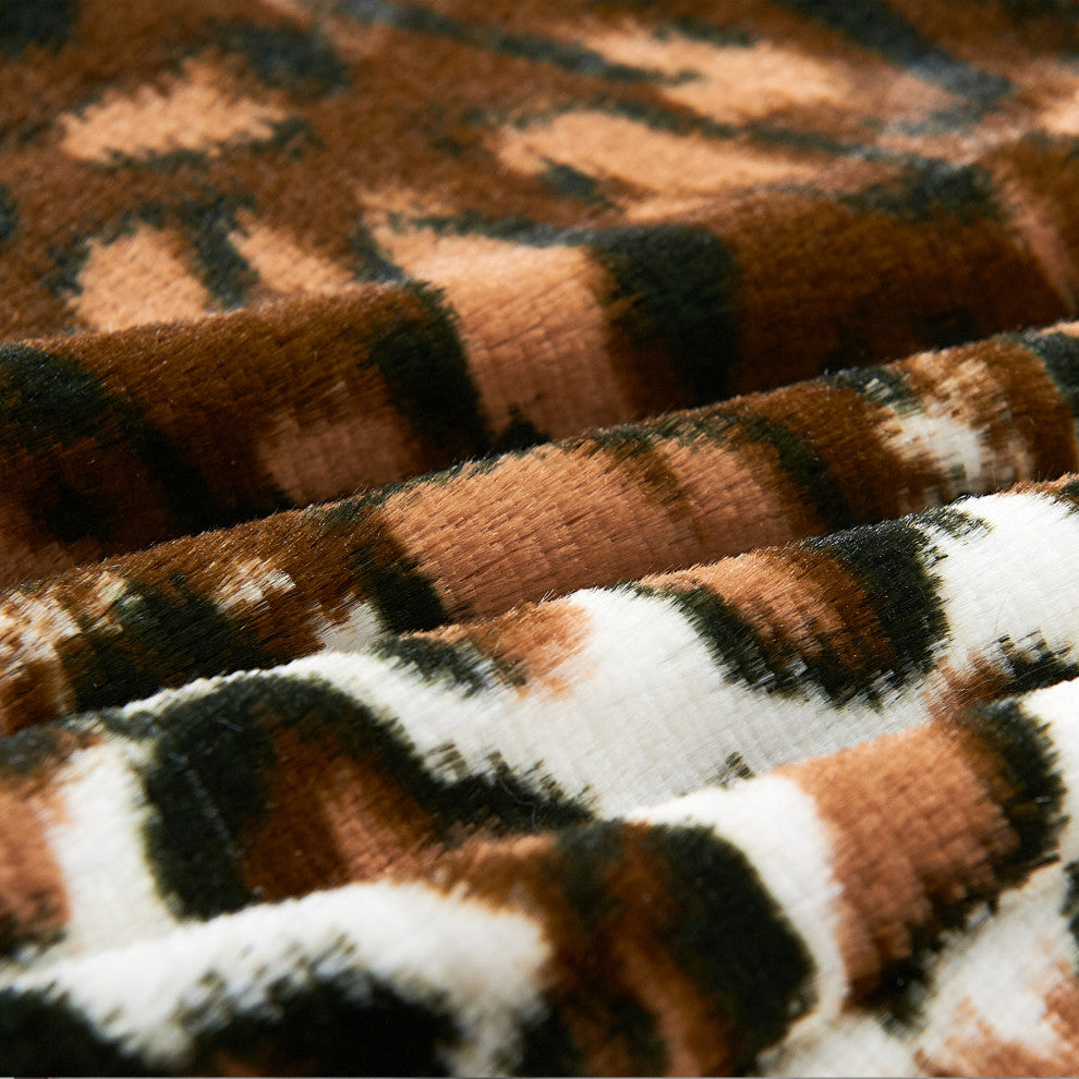 Leopard Faux Fur and Sherpa Blanket, Queen