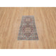 Light Burgundy Organic Wool Hand Knotted Runner Soft Pile Oriental Rug 2'7"x6'