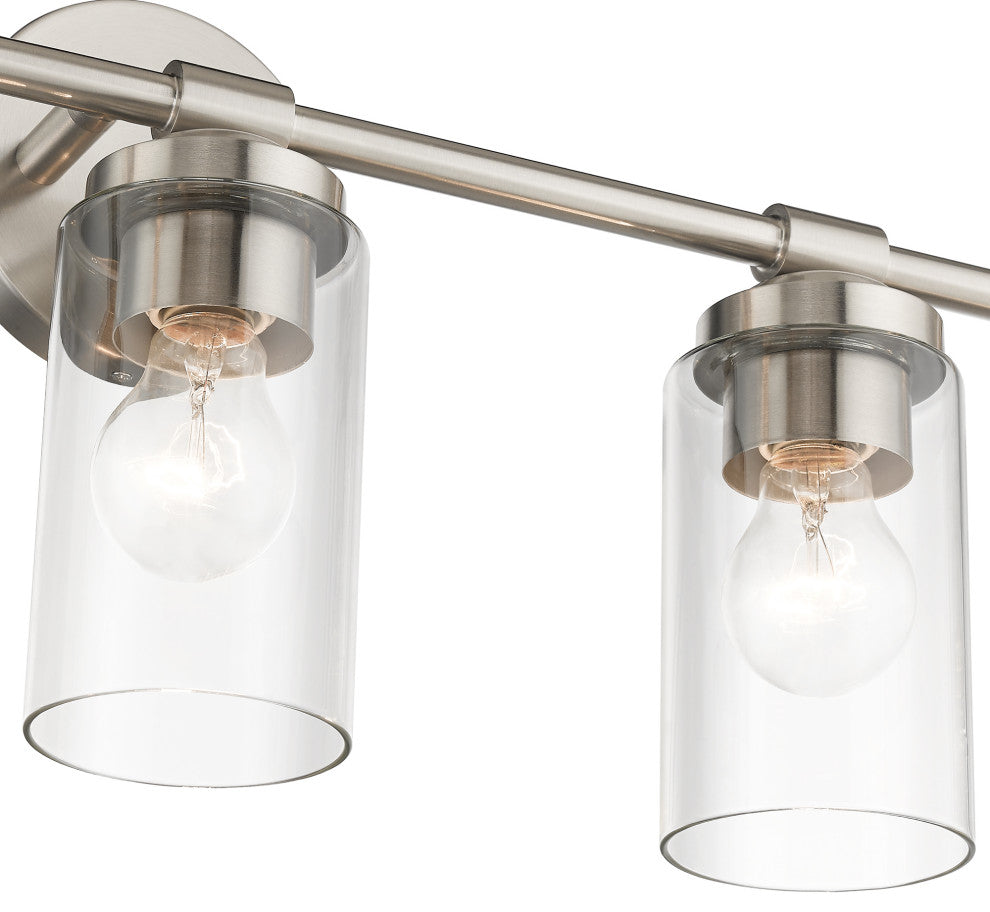 Whittier 5-Light Brushed Nickel Large Vanity Sconce