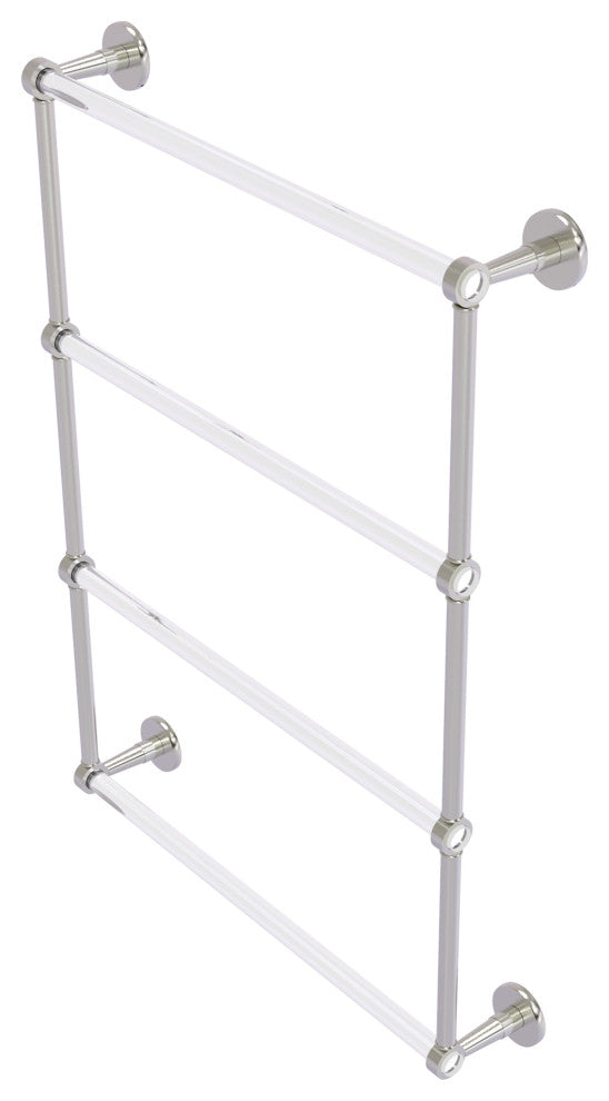 Clearview 4 Tier Ladder Towel Bar, Satin Nickel, 24"