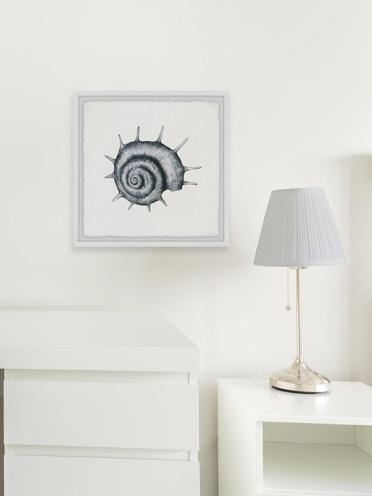 "Spiky Seashell" Framed Painting Print, 12"x12"