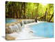 "Waterfall of Huai Mae Kamin" Landscape Canvas Print, 20"x12"