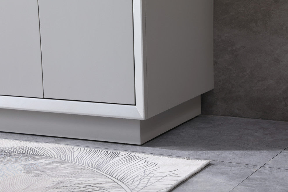 30" SIngle Bathroom Vanity, Grey