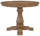Ashlyn French Country Wood 5-Piece Expandable Dining Set, Light Gray/Natural