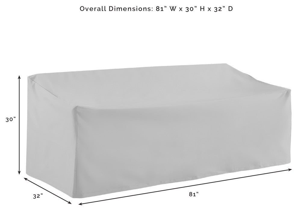 3-Piece Cover Set, Gray, Sofa, 2 Square Table