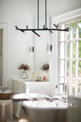 Hinkley Lyra Medium Led Sconce, Brushed Nickel