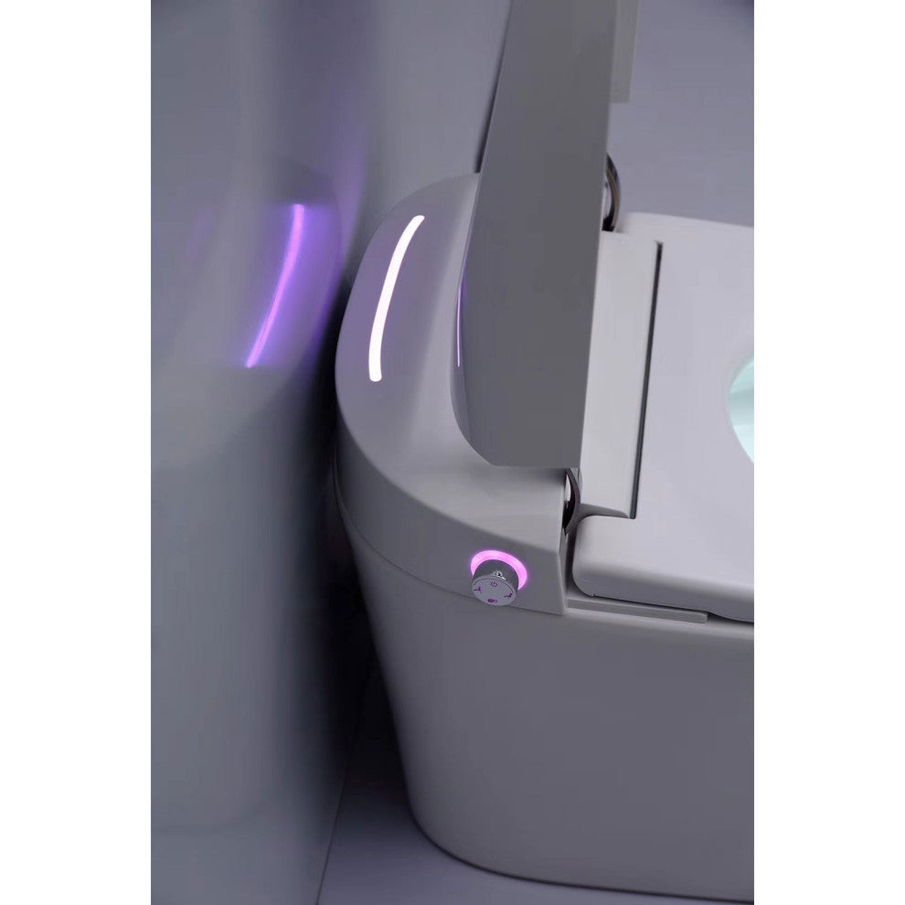 Adele 1-Piece Elongated Electronic Bidet Toilet White