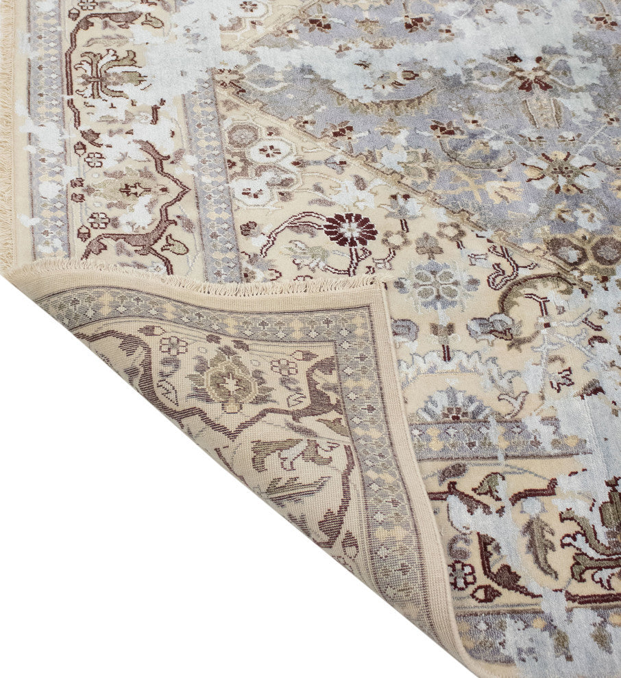 Fine Erase Khurshid Ivory Rug, 8'1x10'1