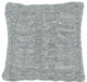 Chunky Braid Pillow, Med. Grey Melange and Natural Marled