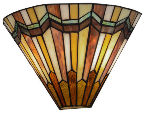 13"W Prairie Delta Wall Sconce