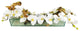 Phalaenopsis Orchid With Natural Wood in 24" Aquarium Vase, White