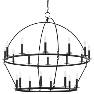 Howell 20-Light Chandelier Aged Iron Finish