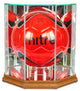 Octagon Volleyball Display Case, Walnut
