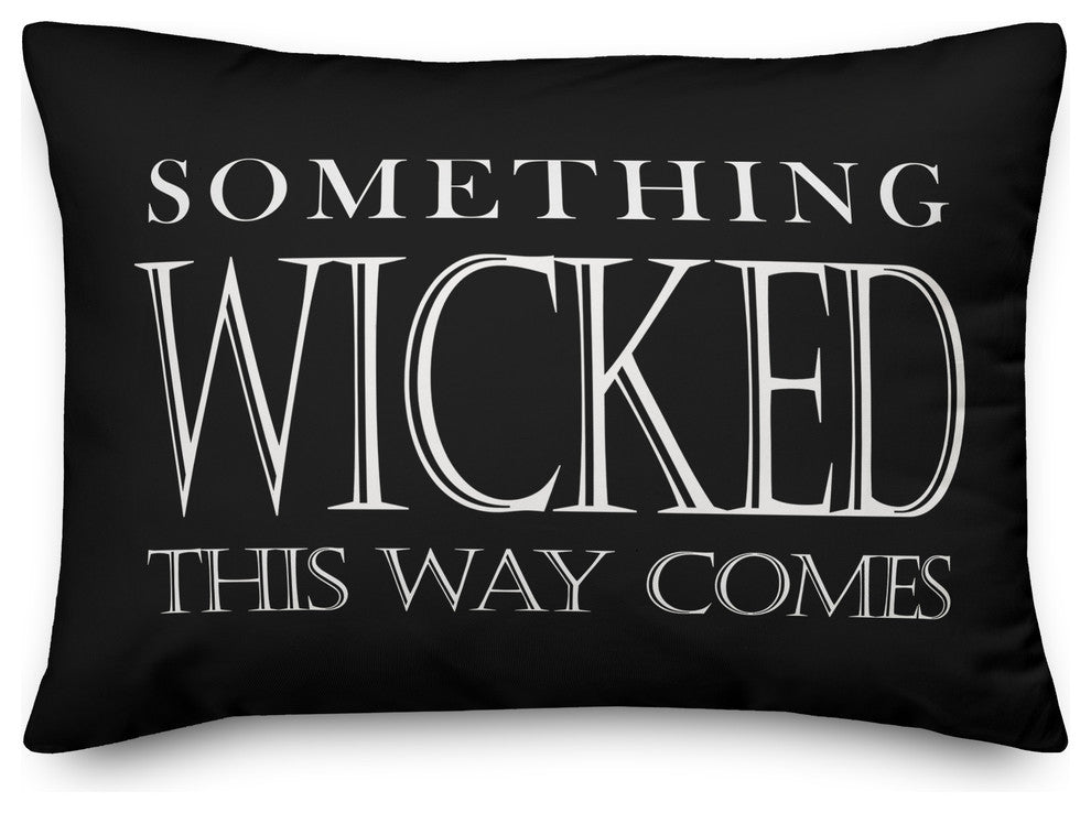 Something Wicked This Way 14"x20" Throw Pillow