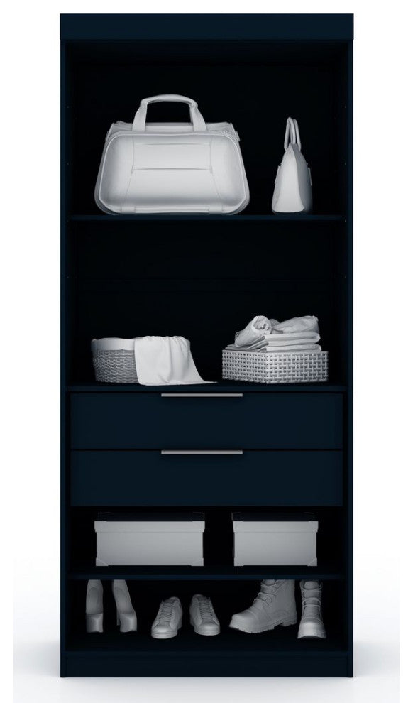Mulberry Open 1 Sectional Closet, Tatiana Midnight Blue