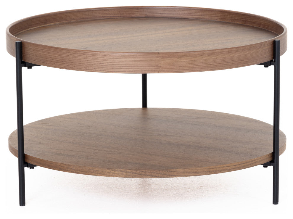 Modrest Savoy Modern Walnut Medium Coffee Table