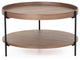 Modrest Savoy Modern Walnut Medium Coffee Table
