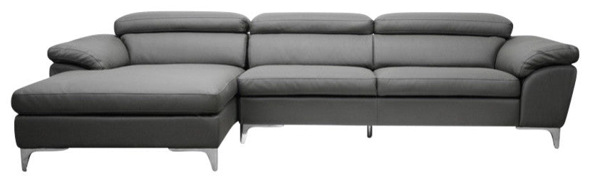 Voight Gray Modern Sectional Sofa