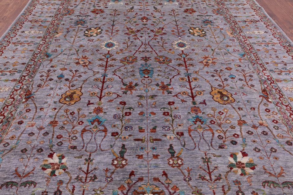 Handmade Persian Tabriz Wool Rug 9' 1" X 12' 0" Q7539