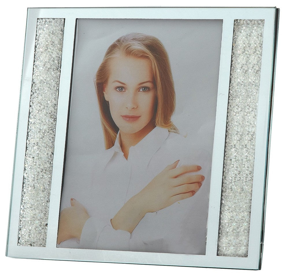 Starlet Crystal Filled Photo Picture Frame, 4"x6", 5x7