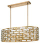 Crystorama MER-4869-GA, 8-Light Chandelier, Antique Gold