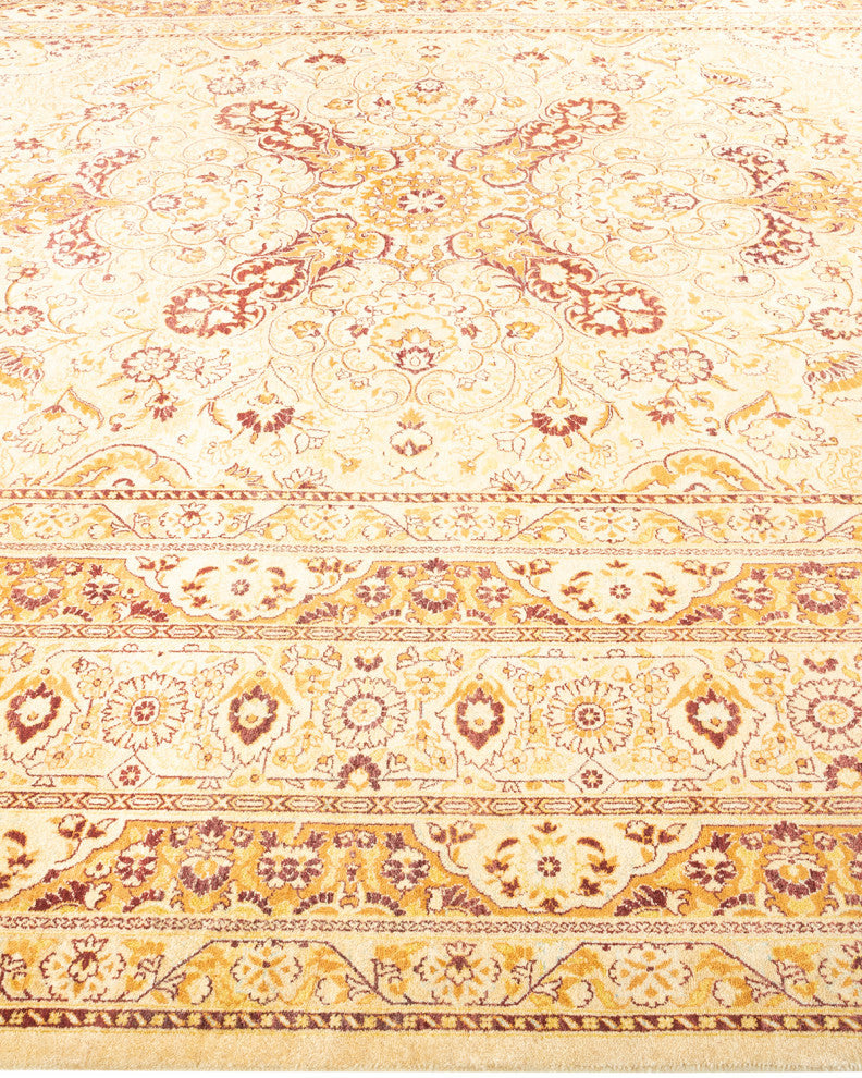 Jabalpur, One-of-a-Kind Hand-Knotted Area Rug Ivory, 9'2"x12'1"