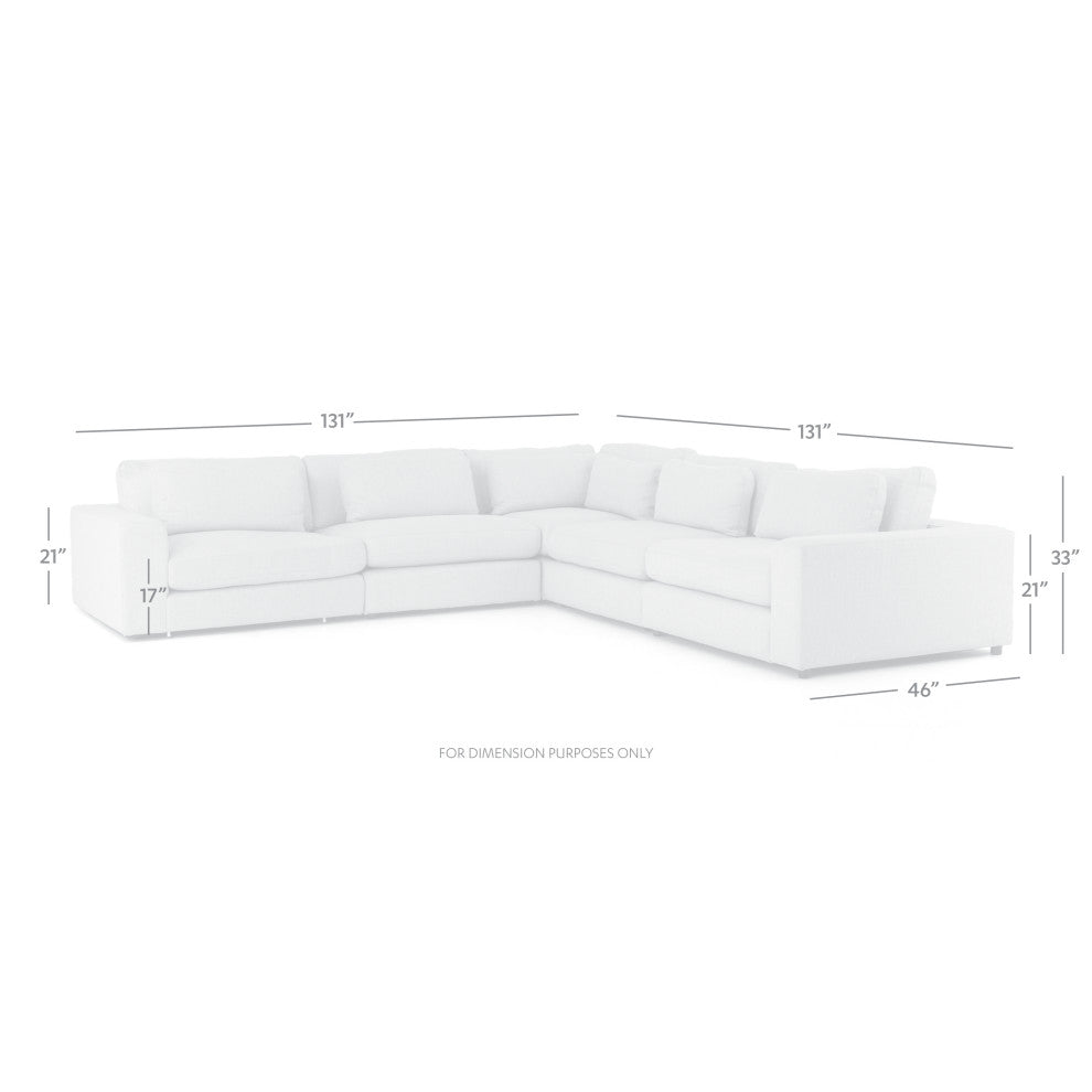 Bloor 5 Piece Sectional -Essence Natural