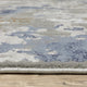 Emery Hidden Abstract Grey/Blue Indoor Area Rug, 9'10" x 12'10"