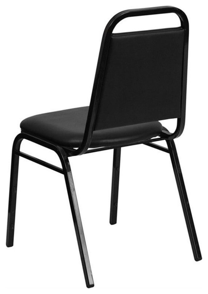Flash Furniture Hercules Series Banquet Stacking Chair in Black