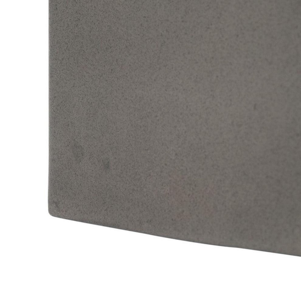 Safavieh Indoor-Outdoor Klaudia Concrete Accent Table Dark Grey