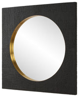 Uttermost Ember Black Square Mirror