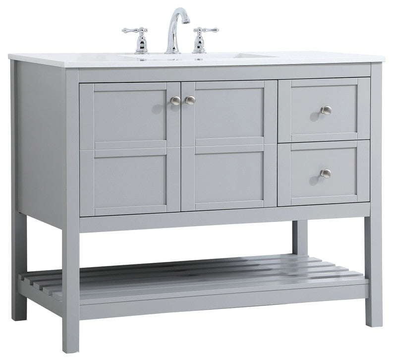 Tucker Grey 42" Single Sink Bathroom Vanity