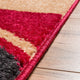 Well Woven Mystic Boombastic Modern Trellis Red 2''x3'' Area Rug